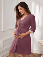 Soft Long Sleeve Outer Wrap for Extra Warmth - Comfortable Layering for Maternity and Nursing - Fanghuang