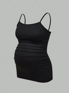 3-Pack Maternity Sleeveless T-Shirts - Casual Summer Pregnancy Activewear Camisole Tank Tops