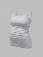 3-Pack Maternity Sleeveless T-Shirts - Casual Summer Pregnancy Activewear Camisole Tank Tops