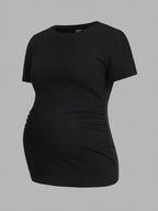 3-Pack Maternity Short Sleeve T-Shirts - Casual Summer Pregnancy Activewear Tops