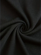 Comfortable Black Short Sleeve Maternity Shirt for Pregnancy Photoshoot - Cute and Stretchy Style - Fanghuang