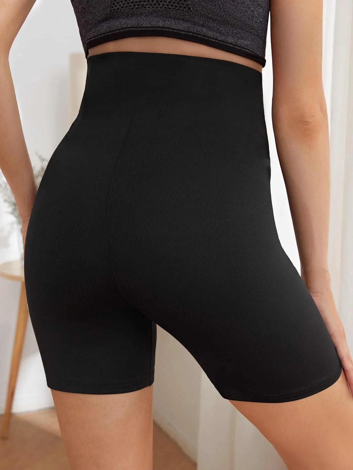 Flattering Slim Fit Silhouette of Maternity Biker Shorts - Stay-Put Hem Design - Fanghuang
