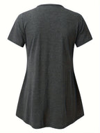 Soft Breathable High-Stretch Fabric for Maternity and Postpartum Wear - Skin-Friendly Nursing Tee - Fanghuang