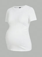 3-Pack Maternity Short Sleeve T-Shirts - Casual Summer Pregnancy Activewear Tops