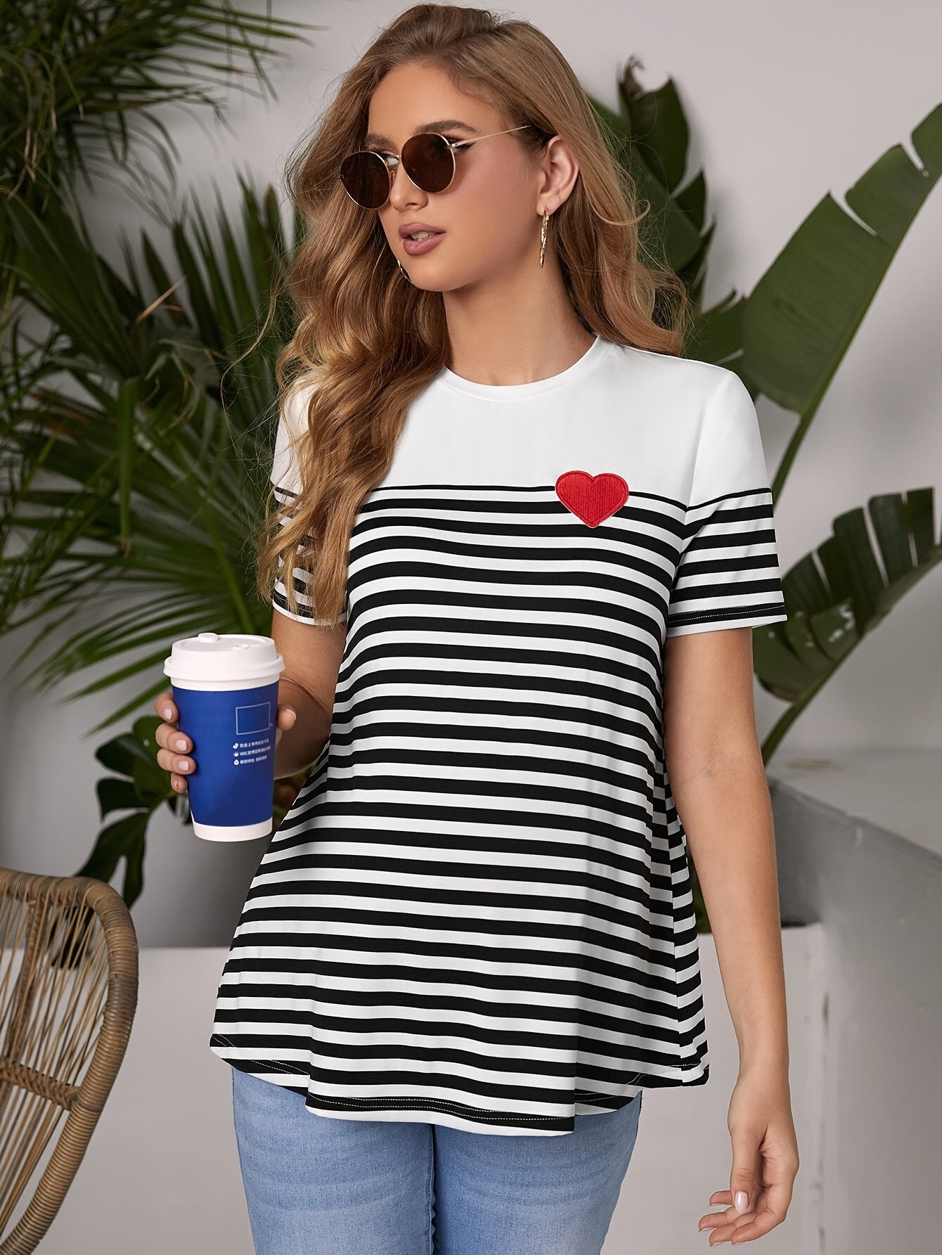 Soft Fabric of Short Sleeve Maternity Top - Breathable Summer Wear - Fanghuang