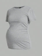3-Pack Maternity Short Sleeve T-Shirts - Casual Summer Pregnancy Activewear Tops